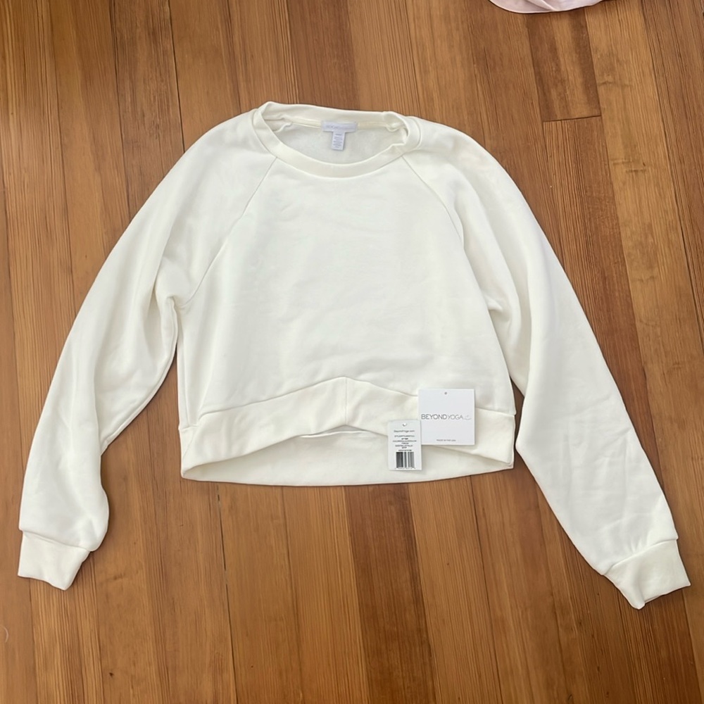 Cropped Beyond Yoga Sweatshirt